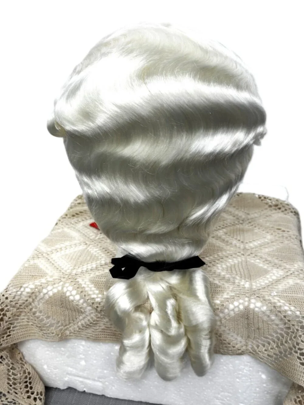 Colonial 18th Century George Washington Powdered Wavy Costume Wig NWT NOS